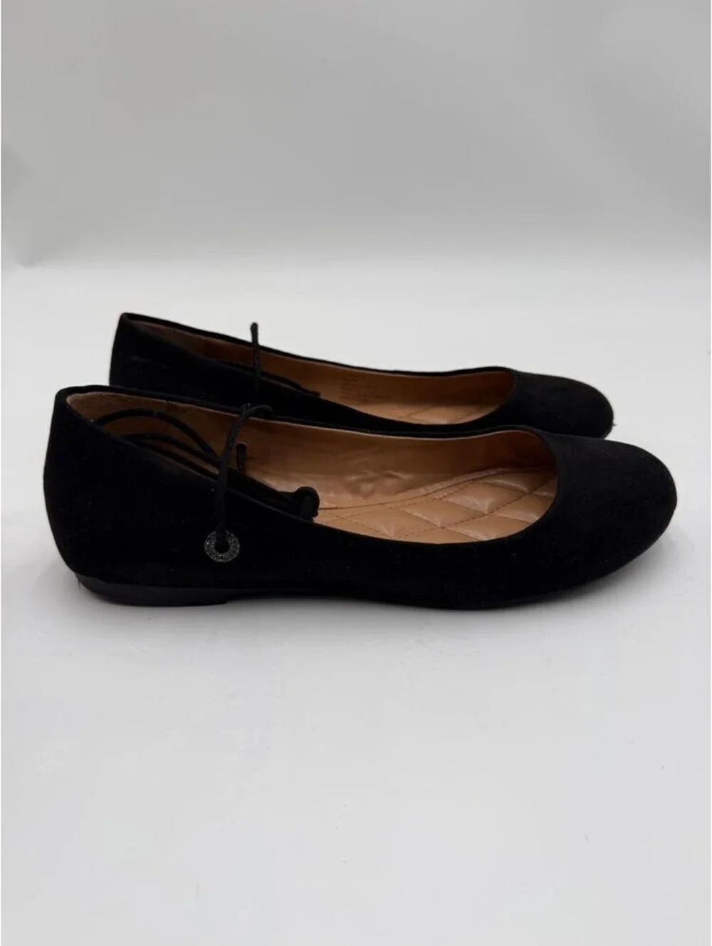Women's Jessica Simpson Bingley Lace Up Flat Black Size 8M